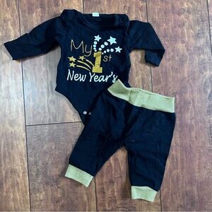 My 1st first New Years outfit : 3-6 months